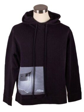RAF SIMONS SS17 Robert Mapplethorpe Black American Flag Hoodie M Archival Rare